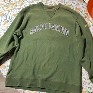 Green Ralph Lauren crew neck sweatshirt